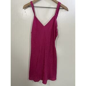 August Silk Pink Midi Dress